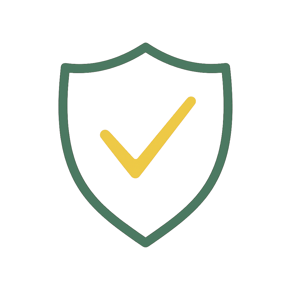 Shield icon symbolising regulation and compliance.